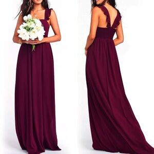 NWT Show Me Your MuMu chiffon bridesmaid dress - small